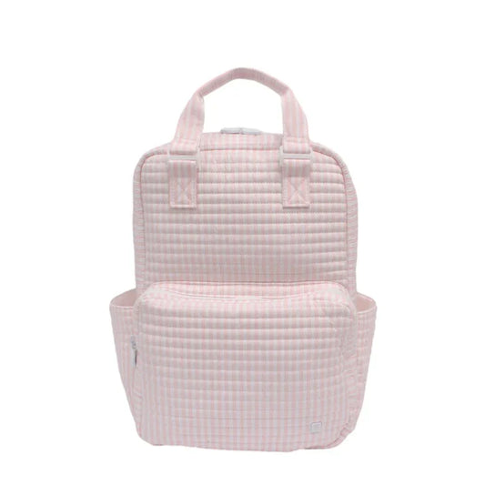 All You Need Quilted Pimlico Pink Stripe Back Pack