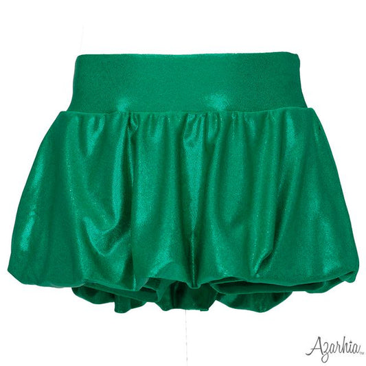 Green Shimmer Bubble Skort