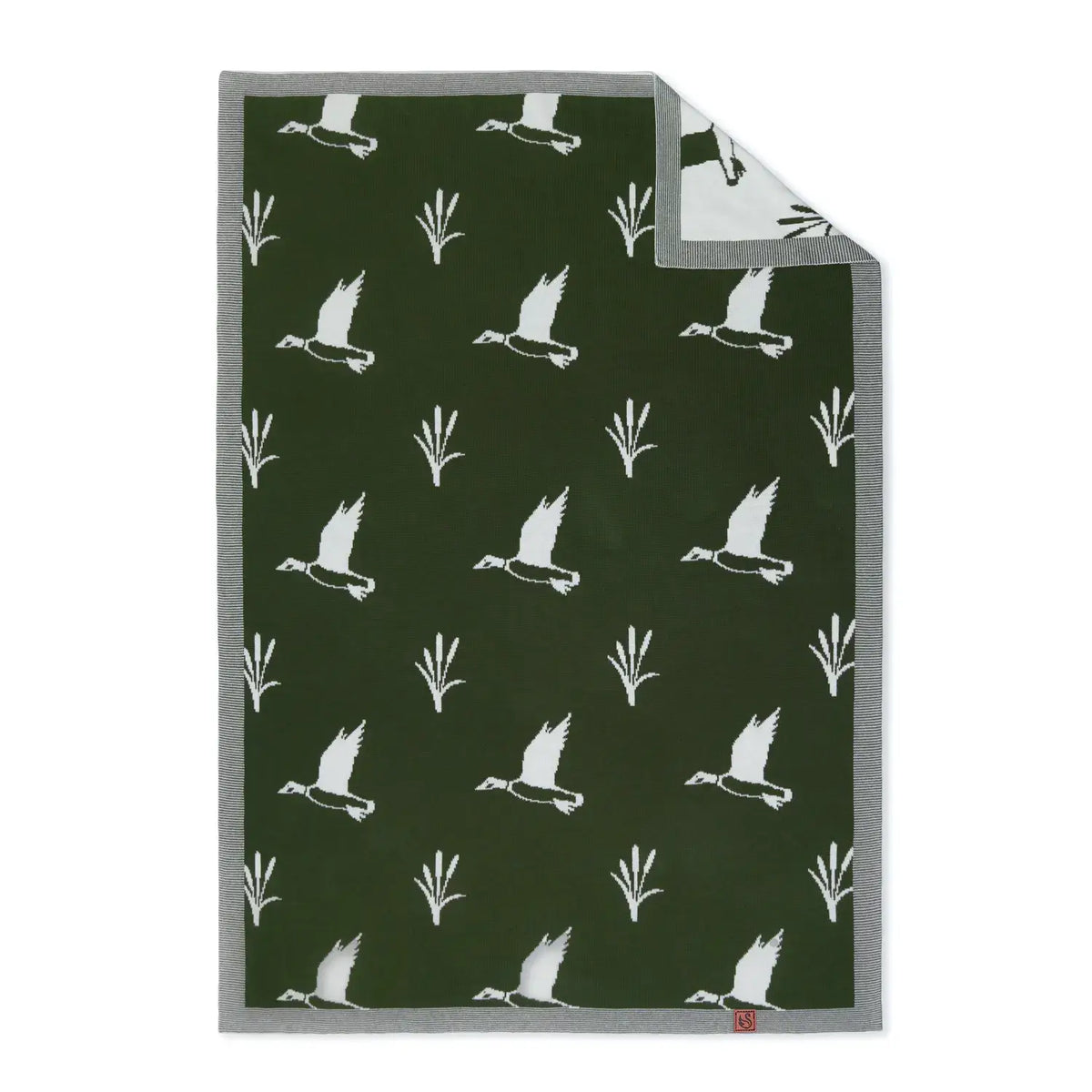 Mallard Duck Jacquard Baby Blanket