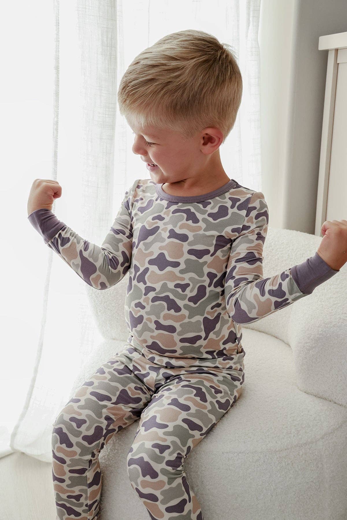 Two-Piece Bamboo Pajama Set | Camo Cutie