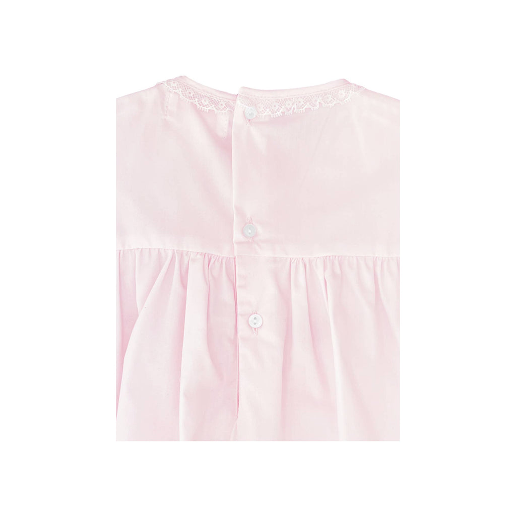 Fully Smocked Dress with French Lace
