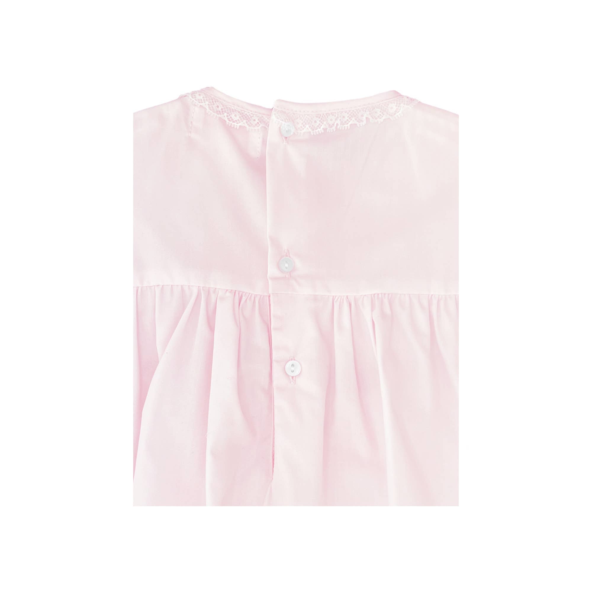 Fully Smocked Dress with French Lace