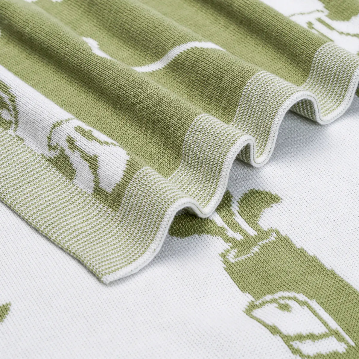 Golf Jacquard Knit Baby Blanket