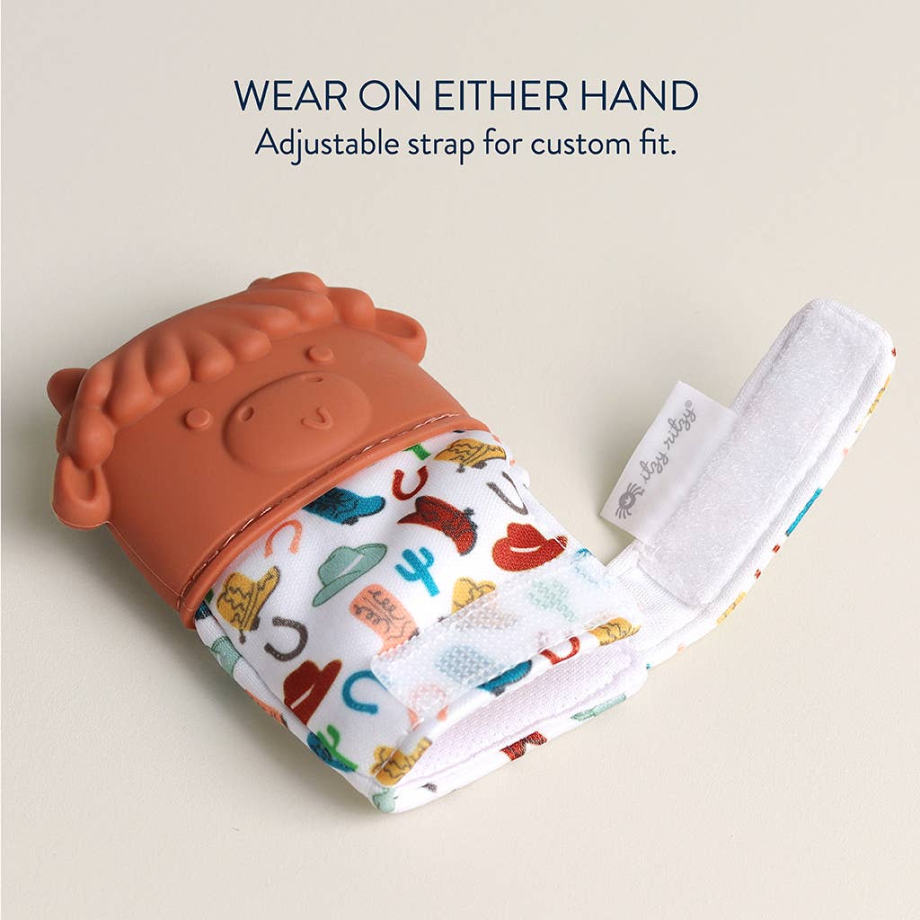 *NEW OPTIONS* Itzy Mitt™ Silicone Teething Mitts: Leopard