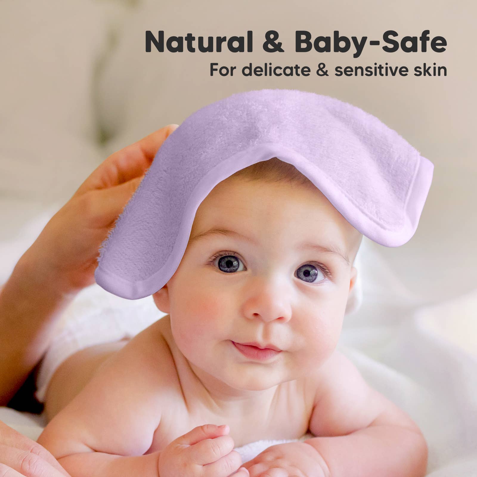 6-Pack Baby Wash Cloths - purple