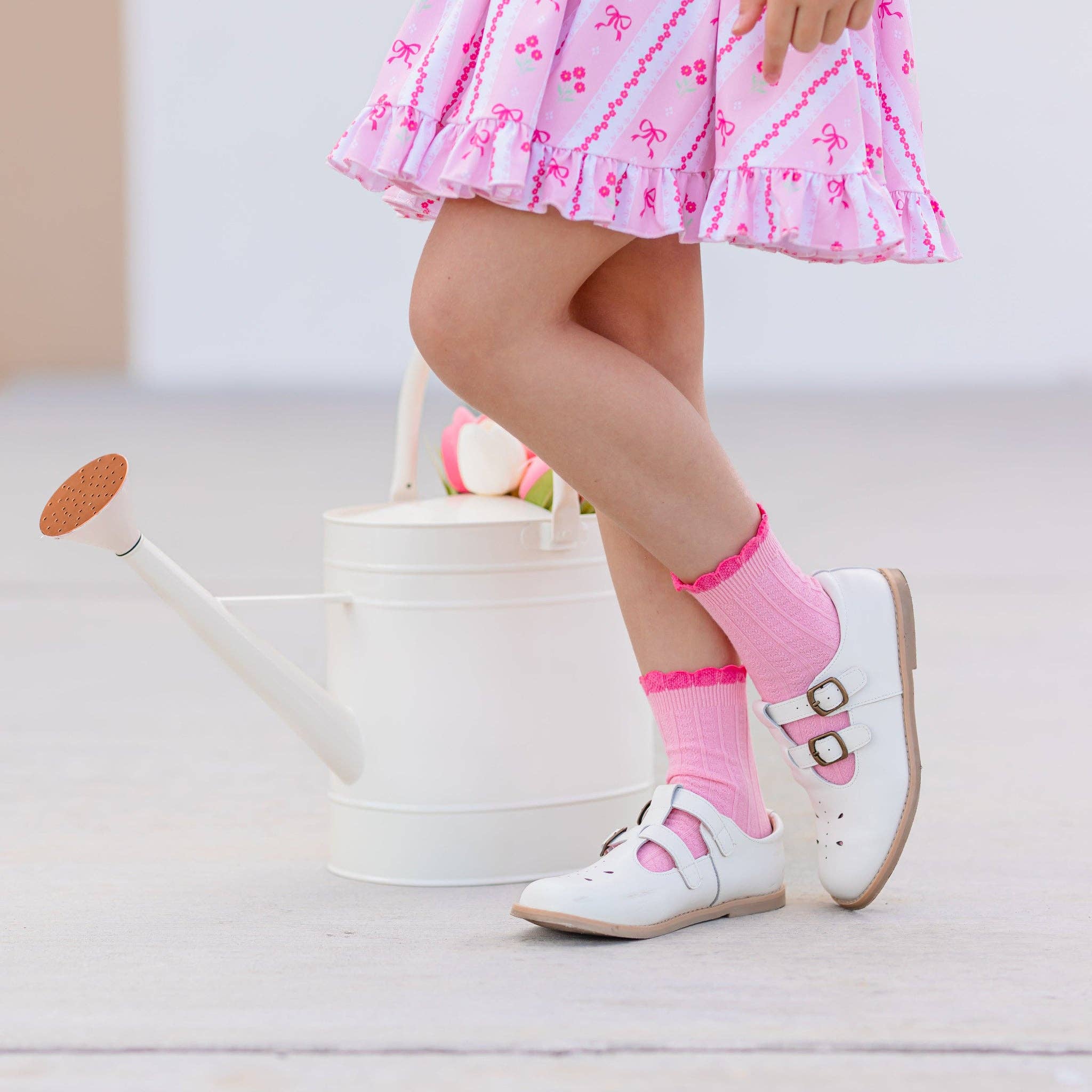 Blossom Frill Midi Socks