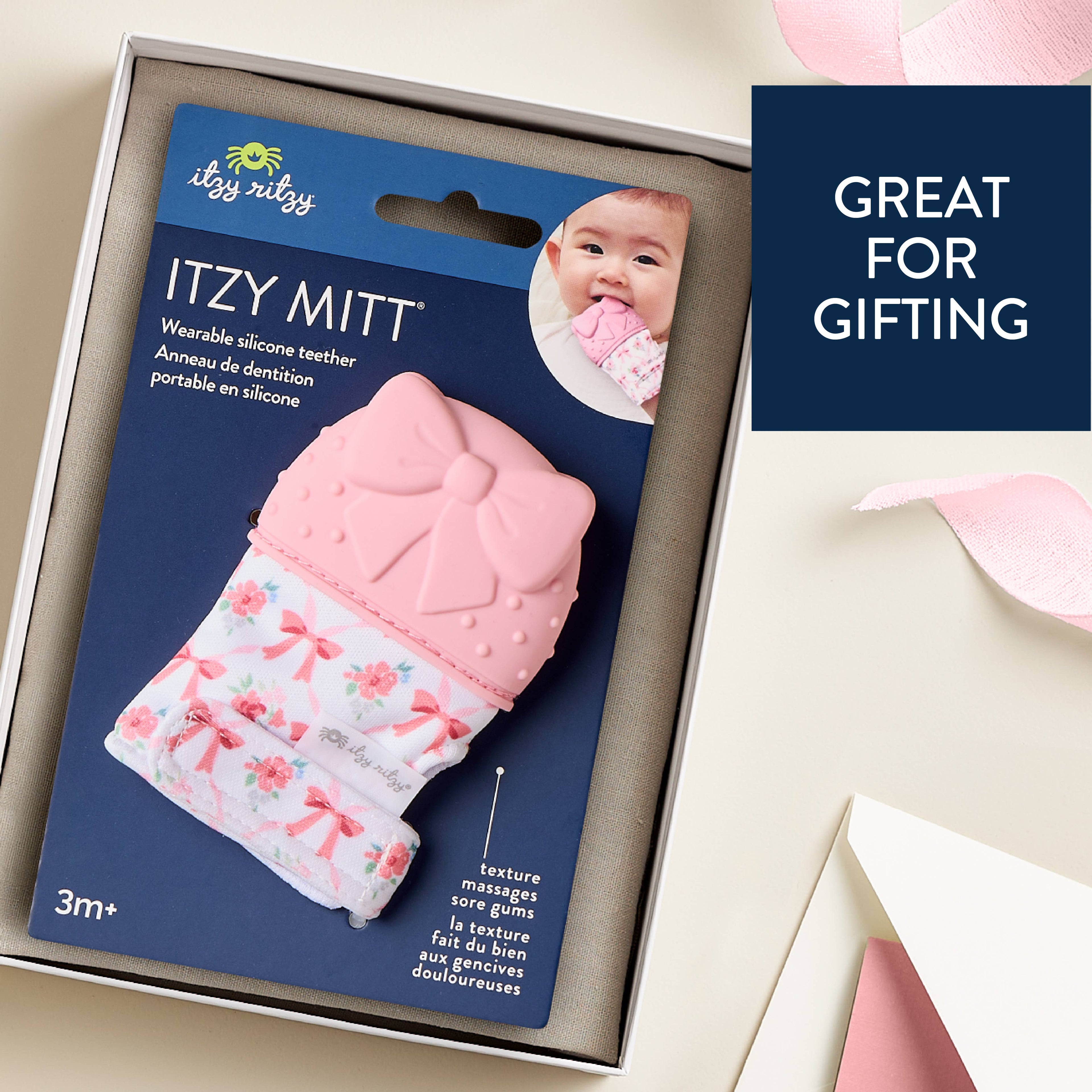 *NEW OPTIONS* Itzy Mitt™ Silicone Teething Mitts: Fox