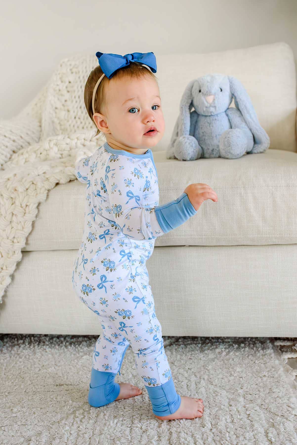 Convertible Bamboo Zip Romper | Tied In Blooms