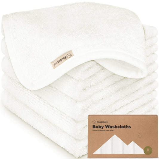 White Baby Wash Cloths