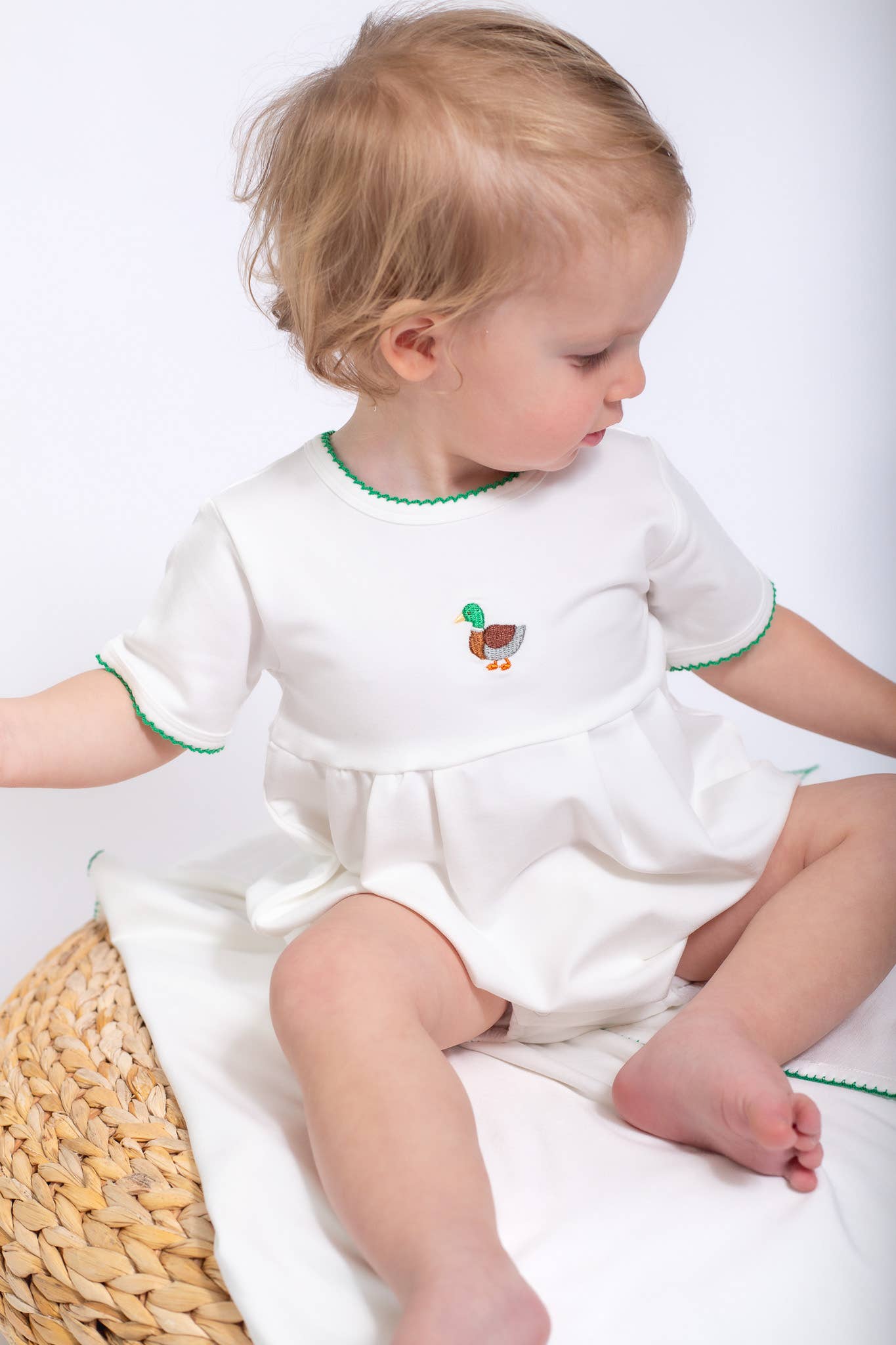 Pip Embroidered Bubble -Mallard Duck