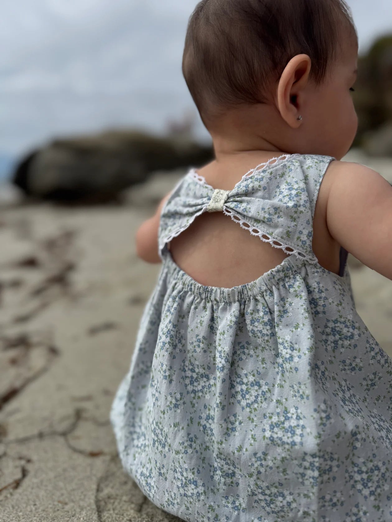 Blue Floral Evie Bubble