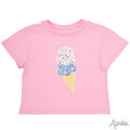 Glitter Ice Cream Pink Boxy Shirt