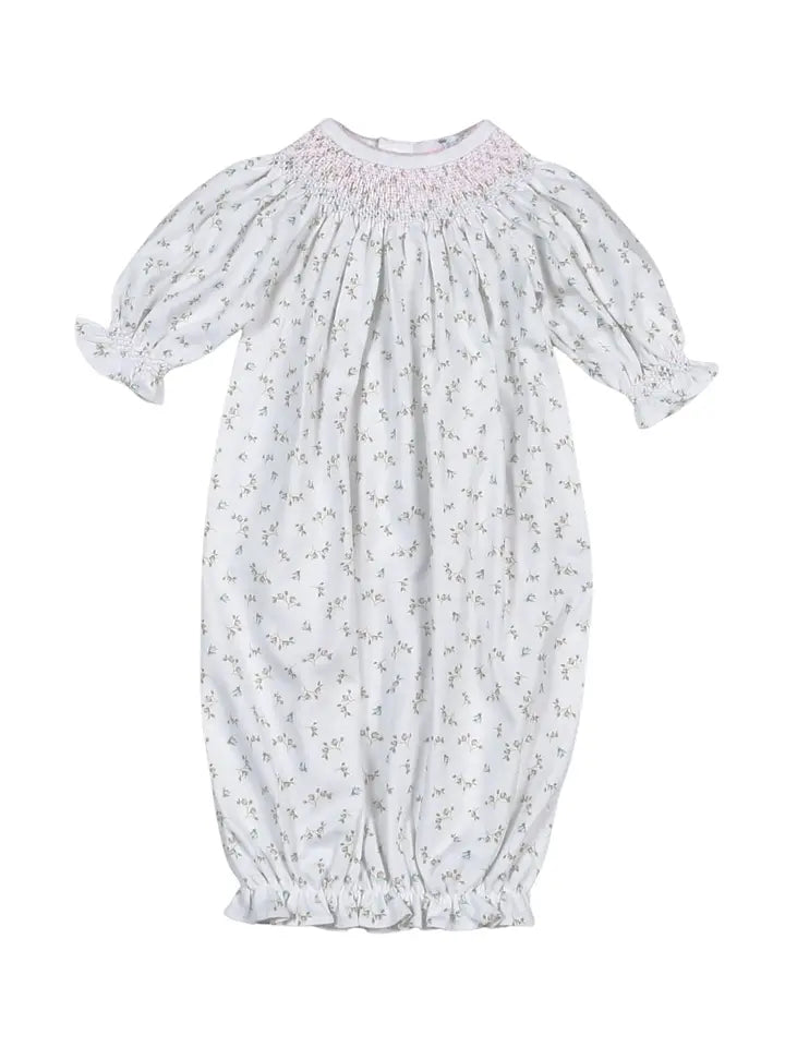 Pink Bella Floral Bishop Gown