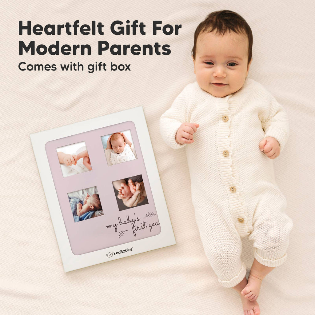 KeaBabies SKETCH Baby First Years Memory Book (Mist Pink)