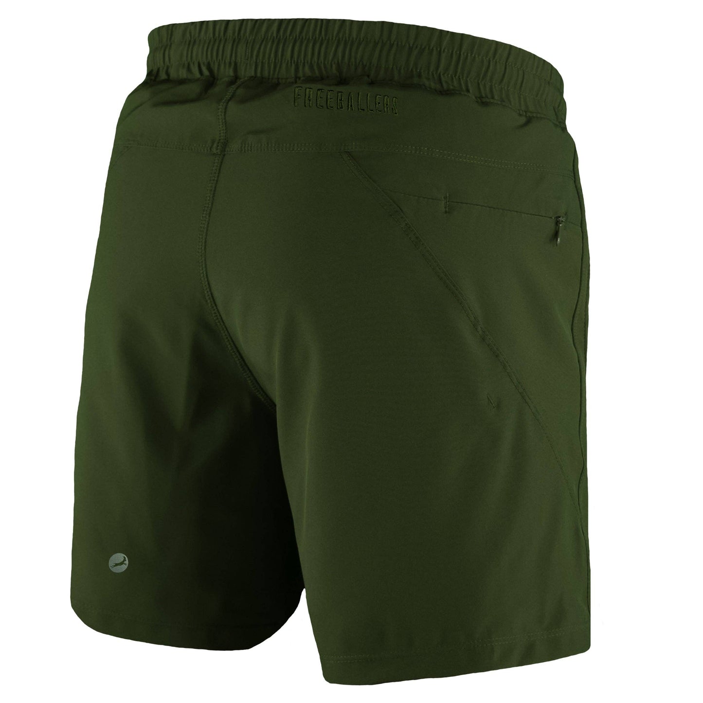 Kids Olive Green Freeballers - Sport Shorts