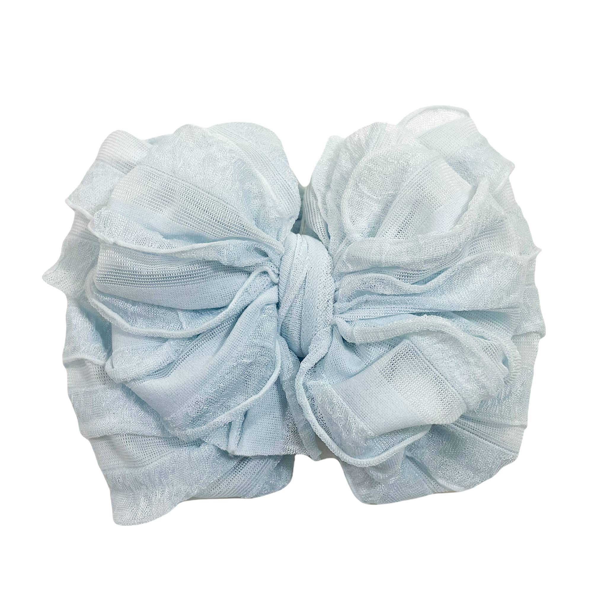 Sky Blue Ruffled Headband