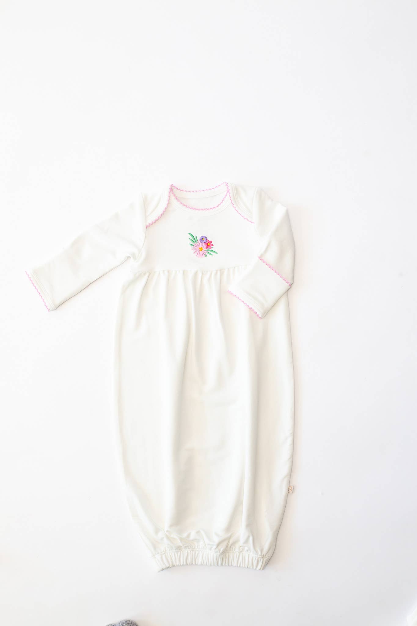 Pip Embroidered Gown - Flower Fields