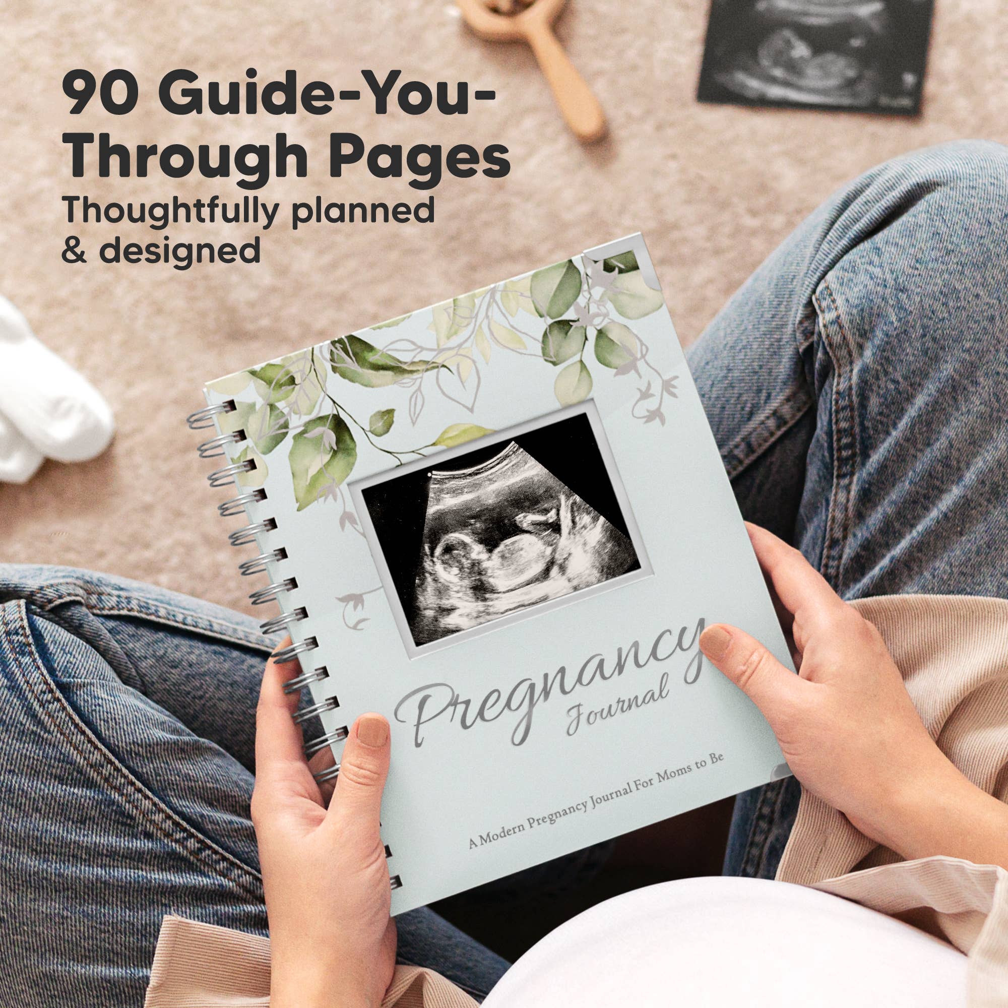 KeaBabies Inspire Pregnancy Journal (Frost)