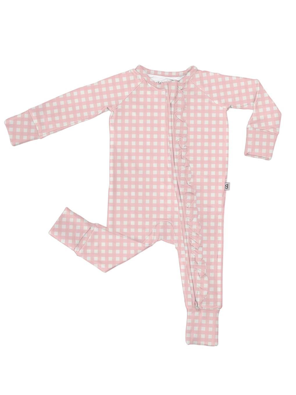 Cottage Pink Gingham Ruffle Convertible
