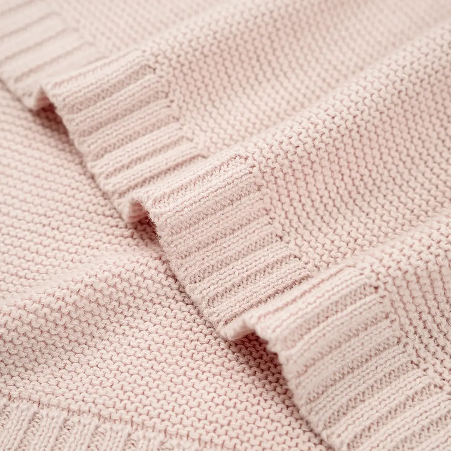 Classic Knit Baby Blanket - 100% Cotton Shima Seiki Knitting