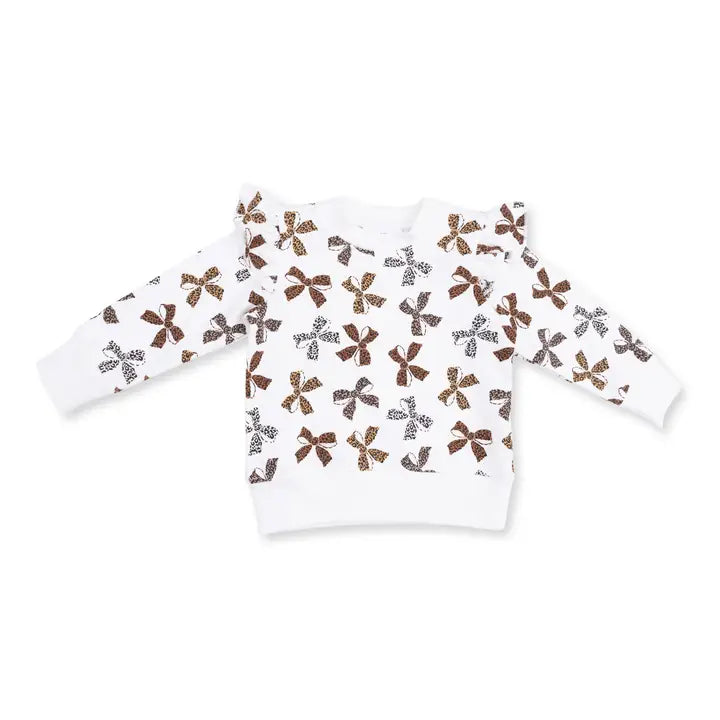 Leopard Ruffle Sweatshirt