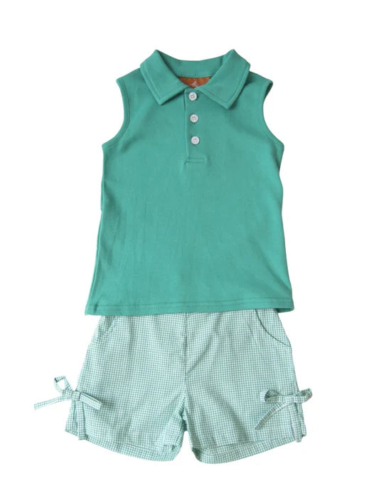 Green Celeste Short Set