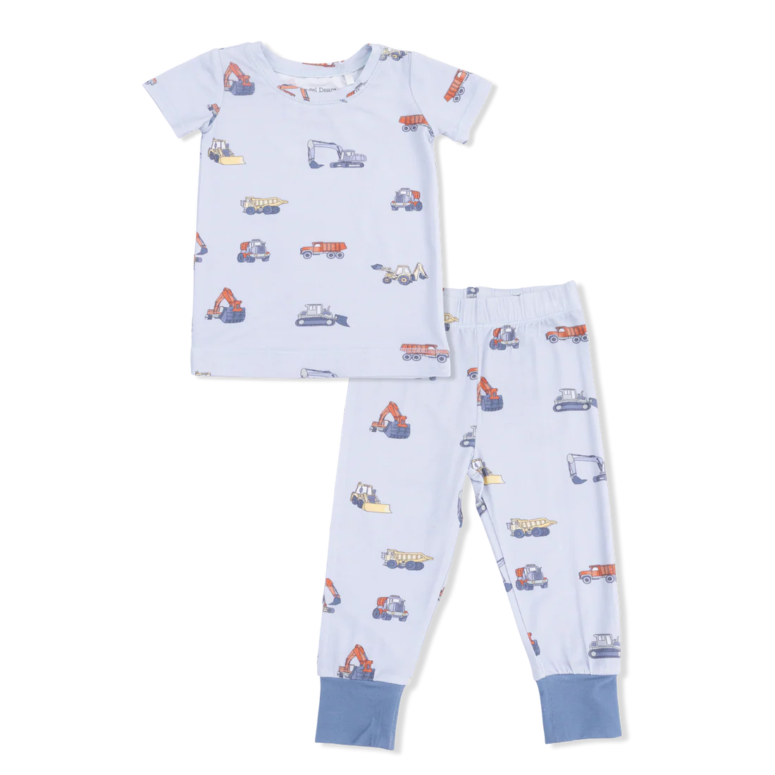 Construction Vehicles  Short Sleeve Loungewear Set