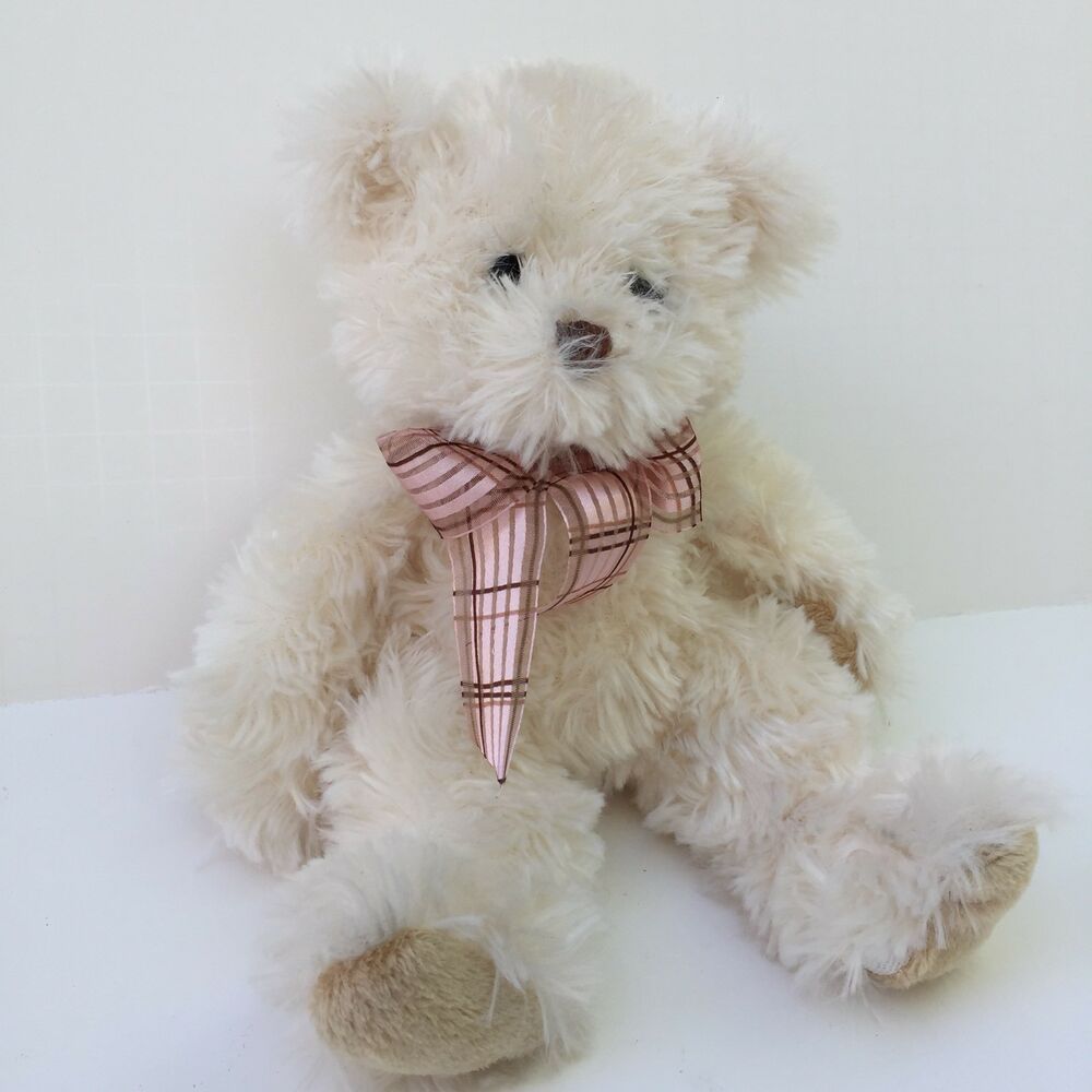 Cream Fuzzy Bear
