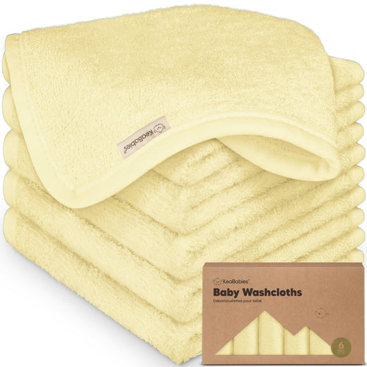 Yellow Baby Wash Cloths