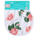 Camellia Baby Burp Cloth and Bib 2 in 1  Soft Bamboo Organic Cotton Combo