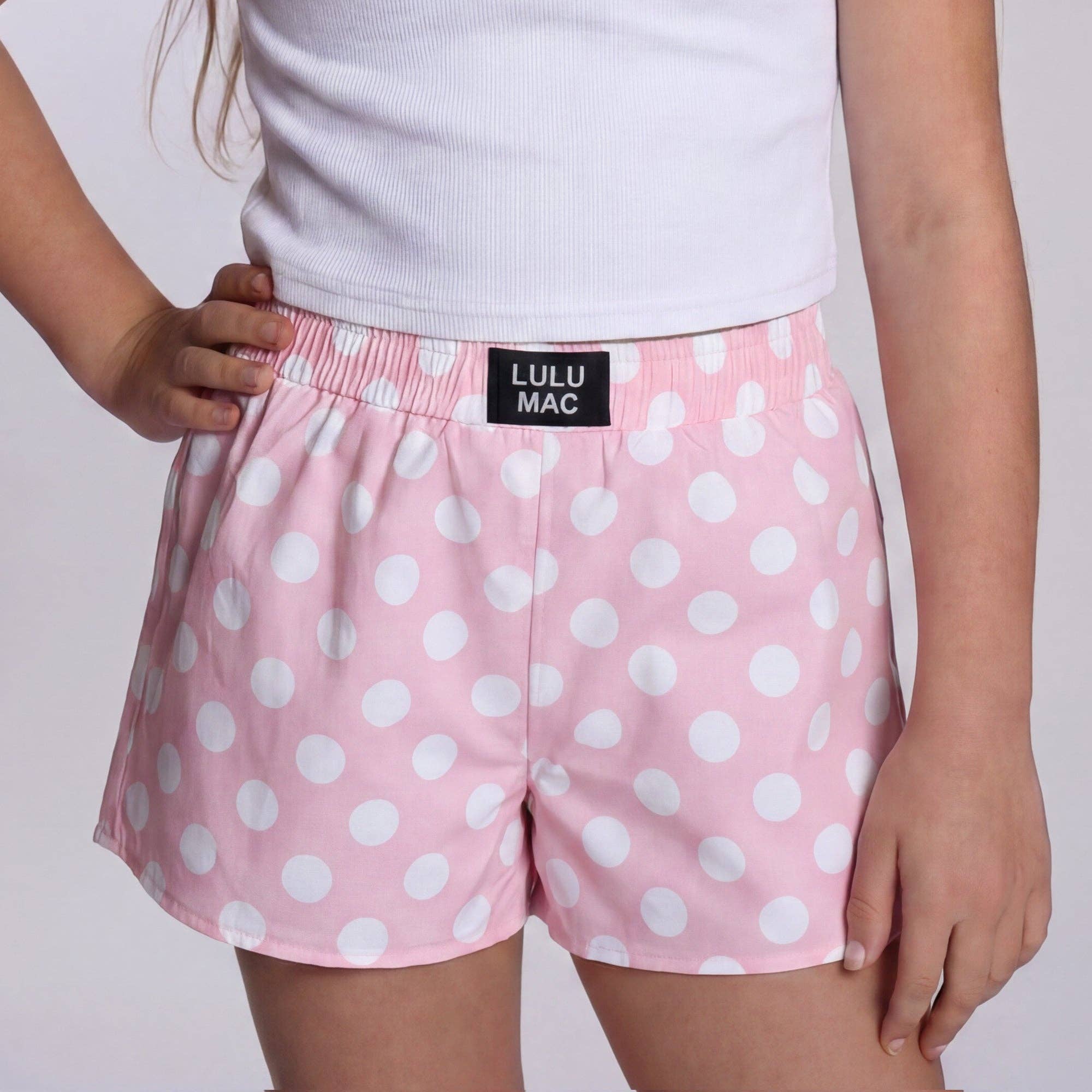 Light Pink Polka Dot Short