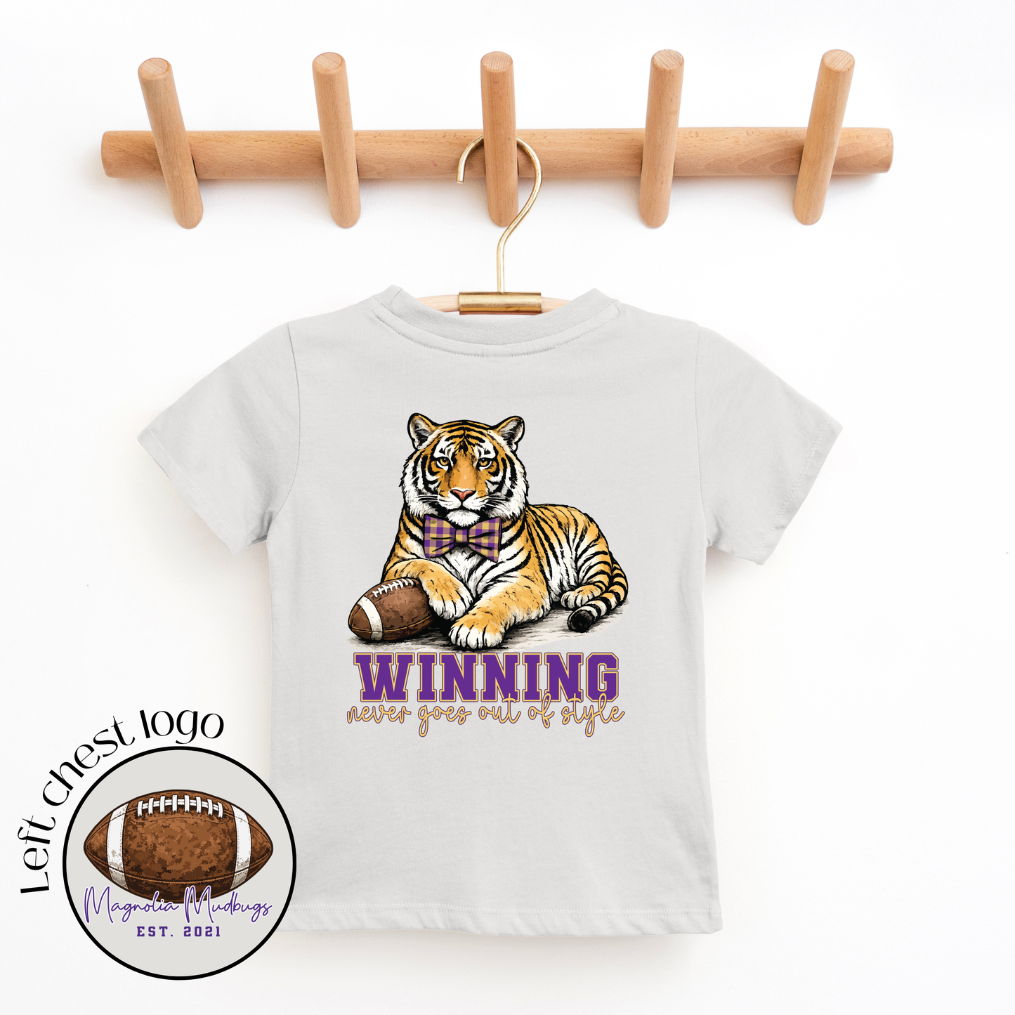 Winning Tiger Kid's Football Tee