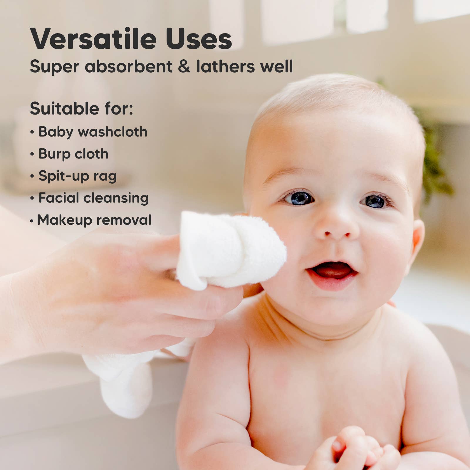 6-Pack Baby Wash Cloths