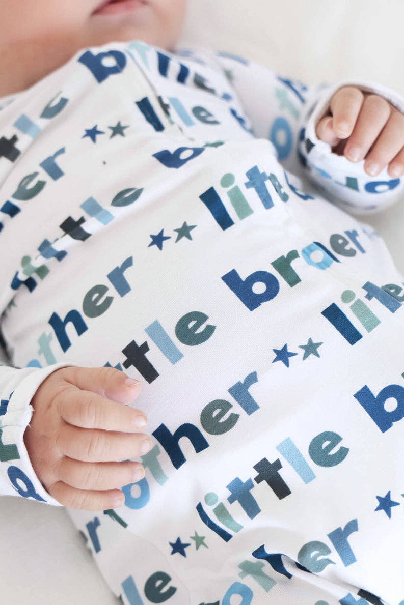 Little Brother Zipper Footie