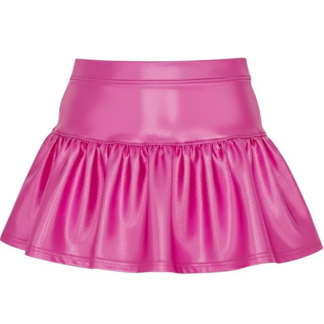Hot Pink Shimmer Gathered Skort