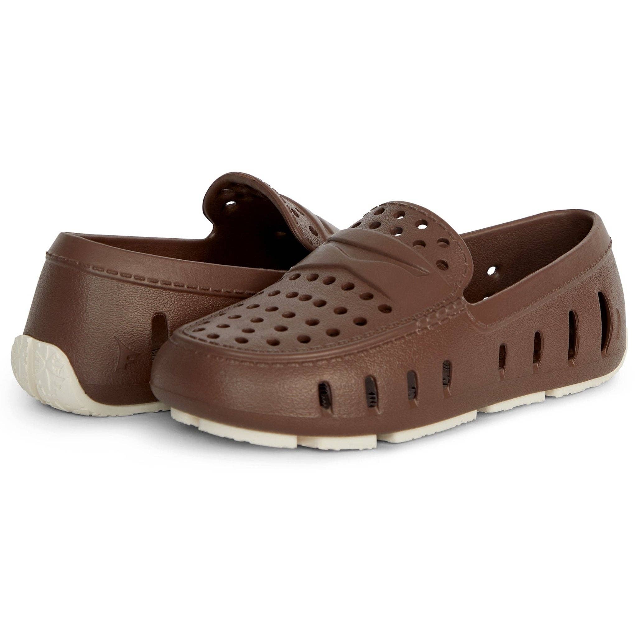 FLOAFERS-KIDS PRODIGY DRIVER DRIFTWOOD BROWN/COCONUT