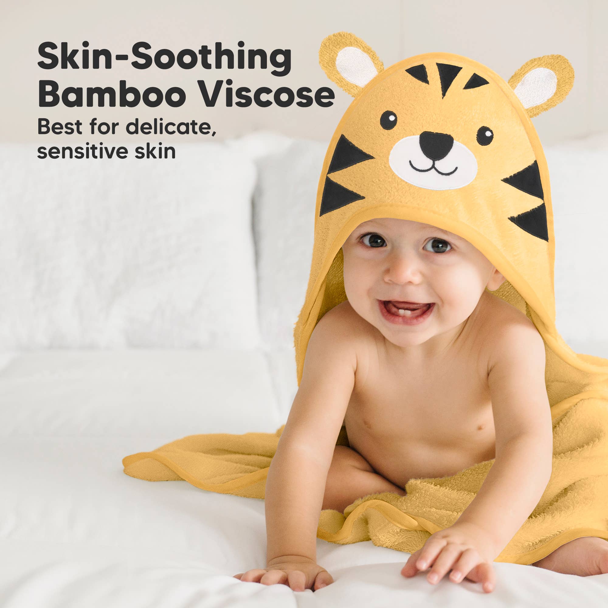 KeaBabies Cuddle Baby Hooded Towel
