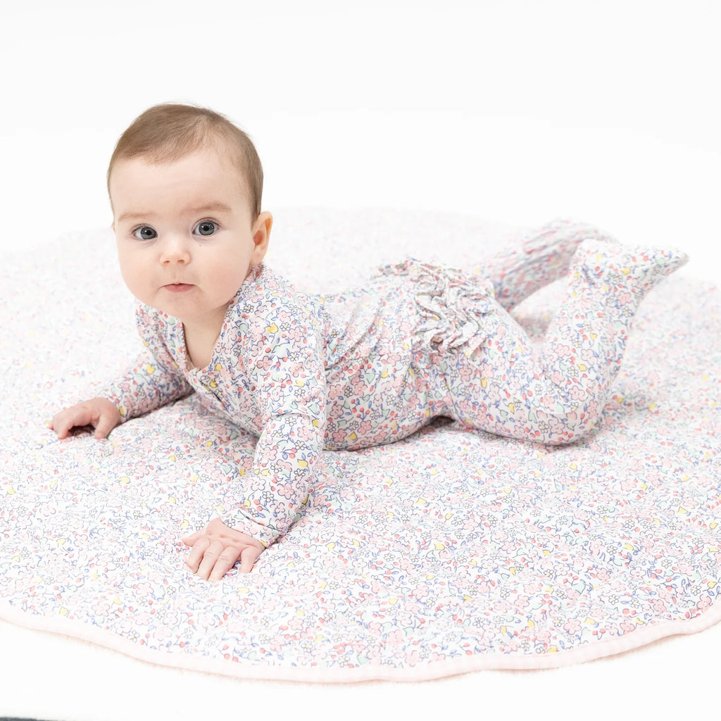 Elizabeth's Garden Ruffle Footie