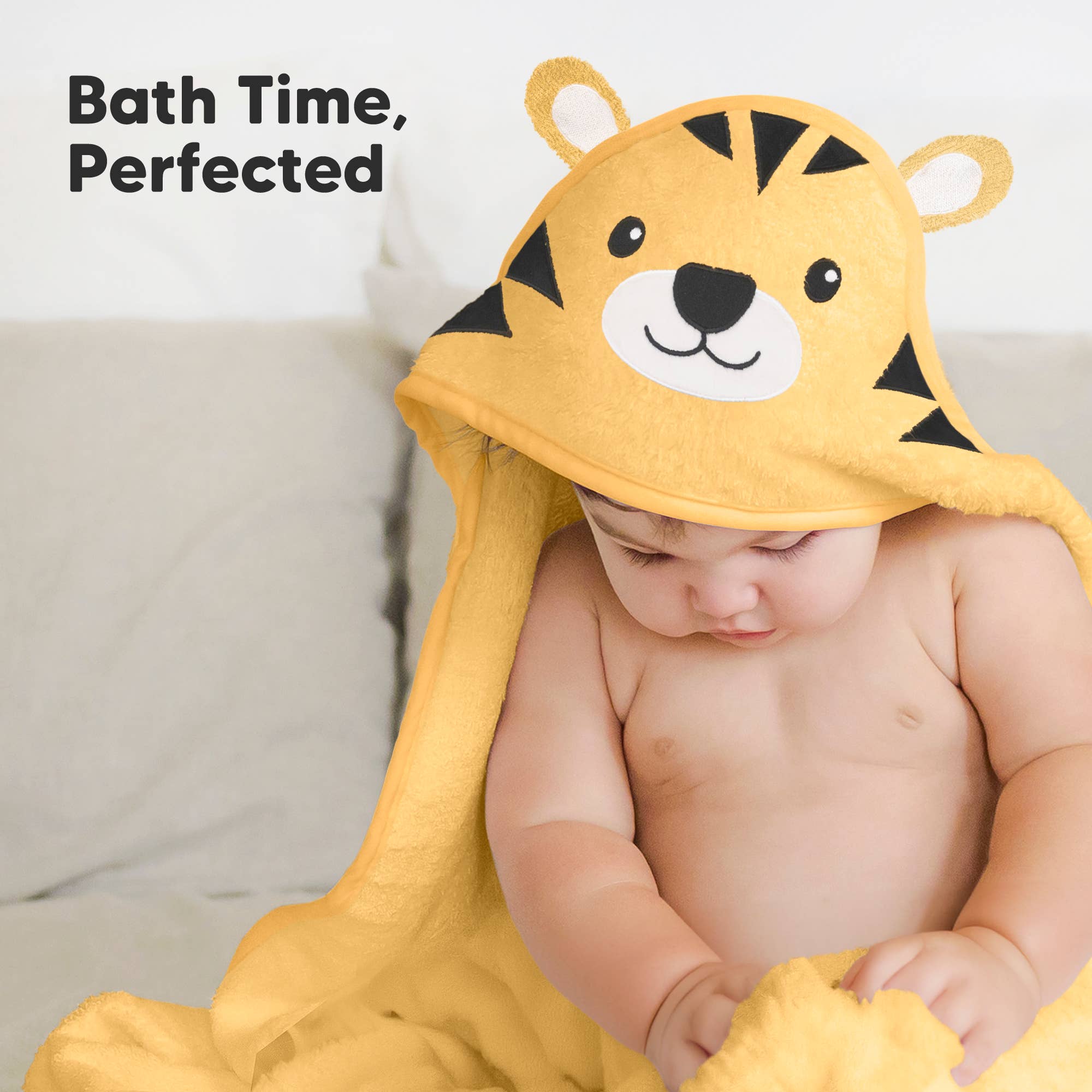 KeaBabies Cuddle Baby Hooded Towel