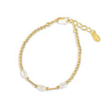 Little Girls14K Gold-Plated Pearl Baby Bracelet for Kids