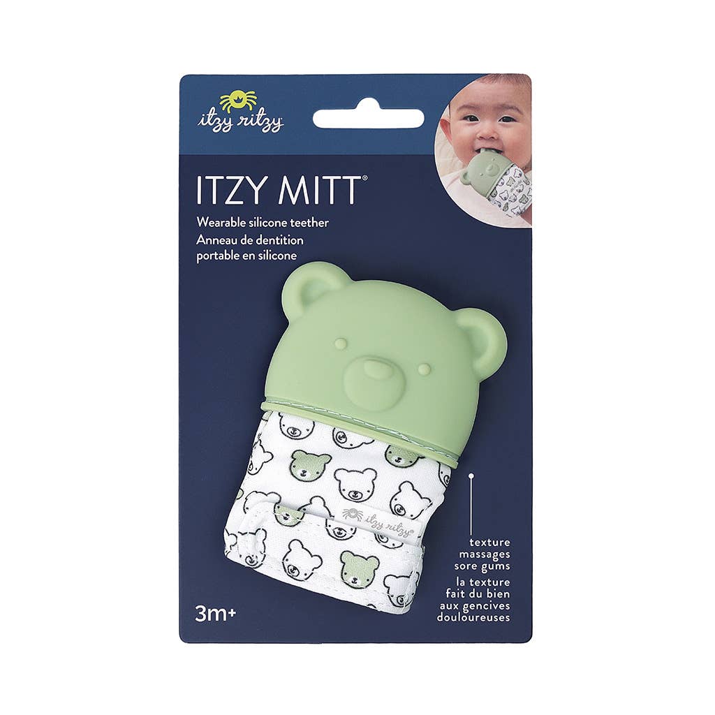 *NEW OPTIONS* Itzy Mitt™ Silicone Teething Mitts: Leopard