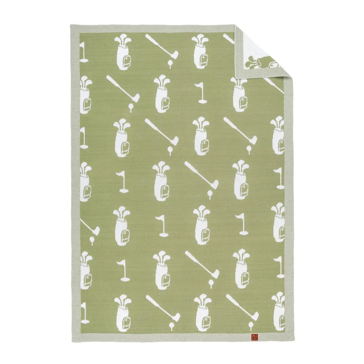 Golf Jacquard Knit Baby Blanket