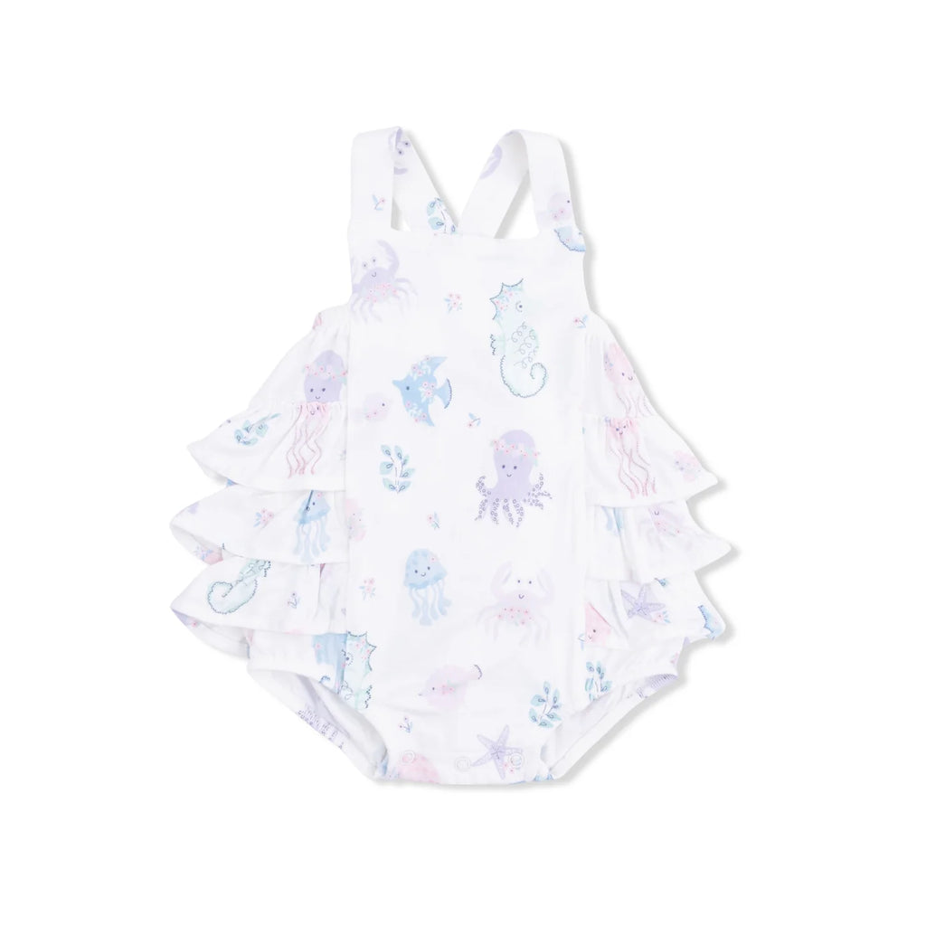 Floral Sea Creatures Sunsuit