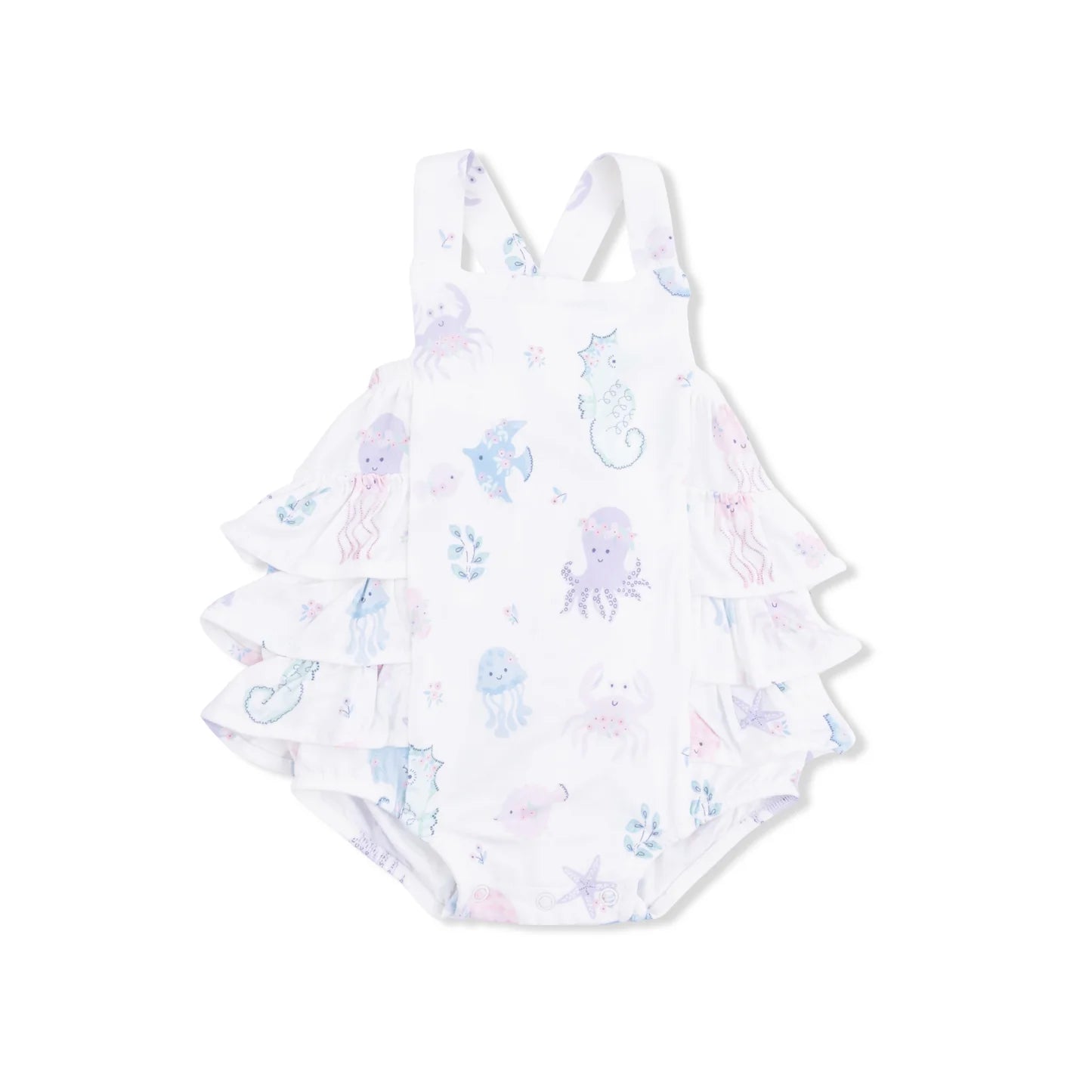 Floral Sea Creatures Sunsuit
