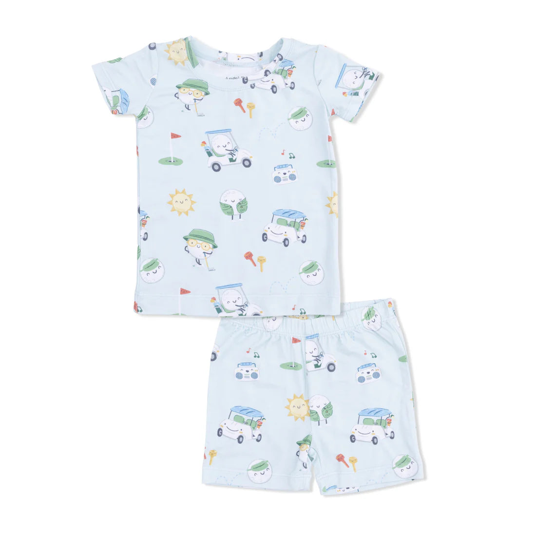 Golf Pros Green Loungewear Short Set