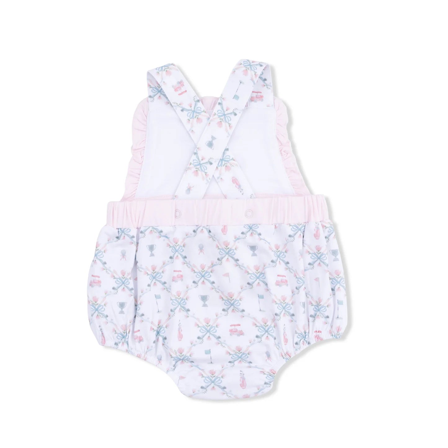 Golf Trellis Pink Ruffle Bubble