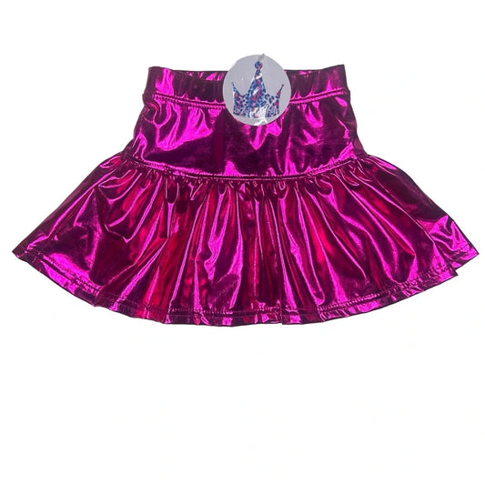 Pink Metallic Skort