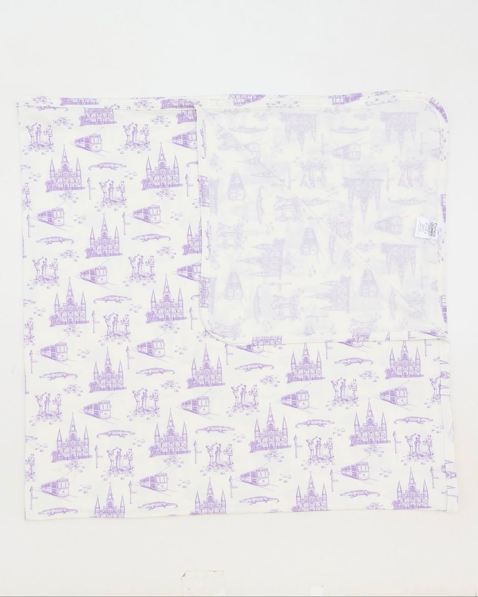 Lavender Toile Swaddle