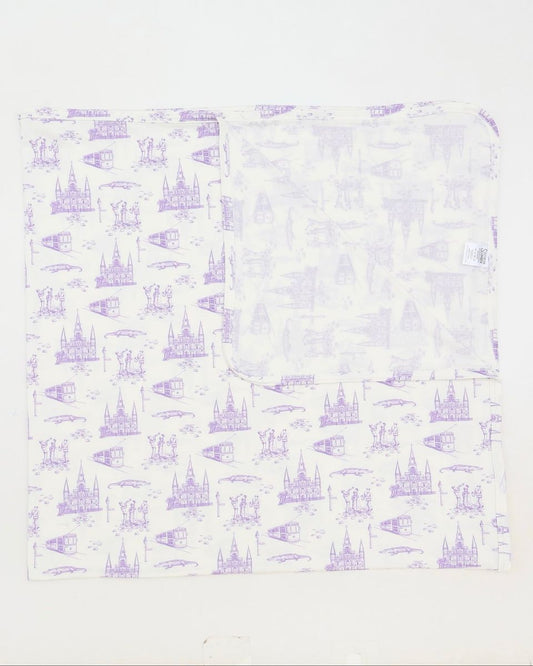 Lavender Toile Swaddle