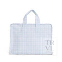 PIMLICO PLAID BLUE OVERNITE TOTE